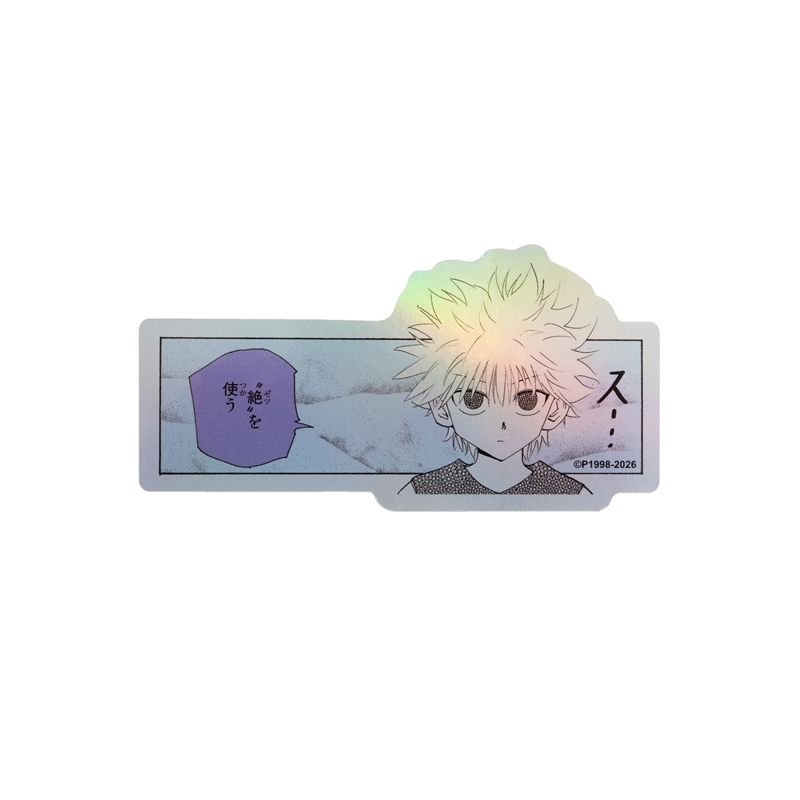 [Pre-order] [Made-to-order] JUMP Store Limited "HUNTER×HUNTER" HOLOGRAM KOMA STICKER -  Killua Zoldyck